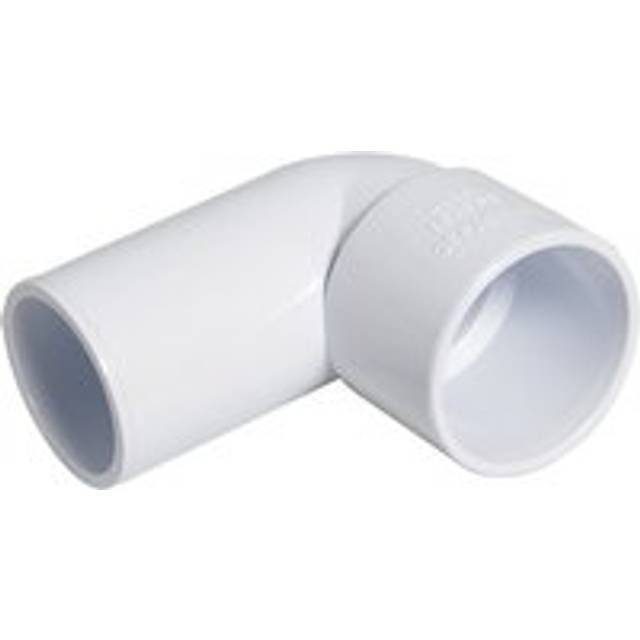 FloPlast Solvent Weld Waste Bend Swivel Male and Female - 90 Degree x 40mm White