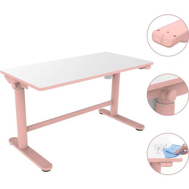 FlexiSpot H?j- och S?nkbart Barnskrivbord SD1, Elektriskt H?j- och S?nkbart Skrivbord, St?bord med Bordsskiva 100��60 cm, Vit