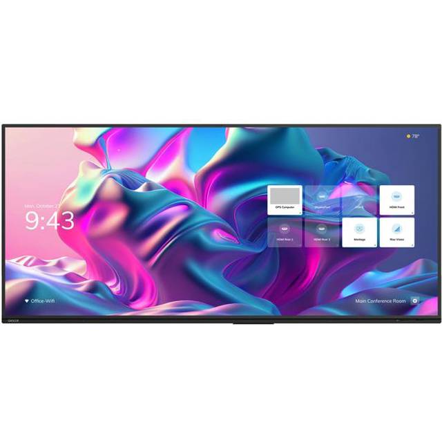 Avocor AVE-9200 - 92" Diagonal klass E92 Series LED-bakgrundsbelyst LCD-skärm - interaktiv - med pekskärm (multitouch) - Android - 5K UHD (2160p) 5120 x 2160 - direktupplyst LED