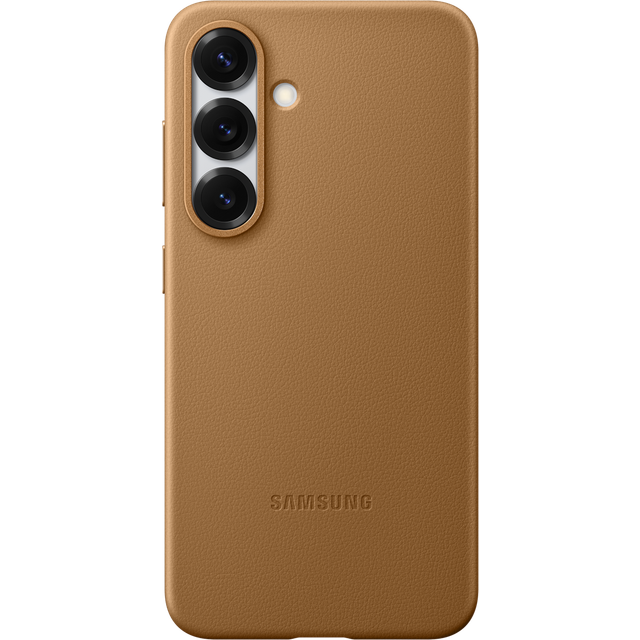 Samsung Kindsuit färgglada mjuka fodral för Galaxy S25, Camel