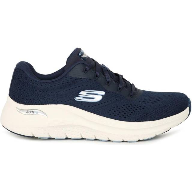 Skechers Dam Flex Appeal 4.0 Brilliant View Sneaker, Marinblå nät blå trim, 35 EU