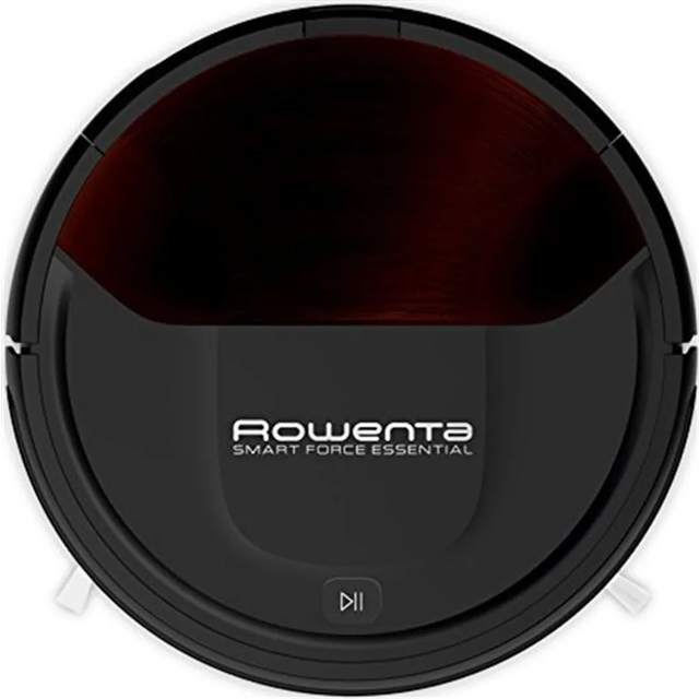 Rowenta RR6943 Smart Force Essential robotdammsugare (hög sugkraft i alla golv, drifttid: upp till 150 minuter, inklusive fjärrkontroll, laddningsstation och magnetremsor) svart