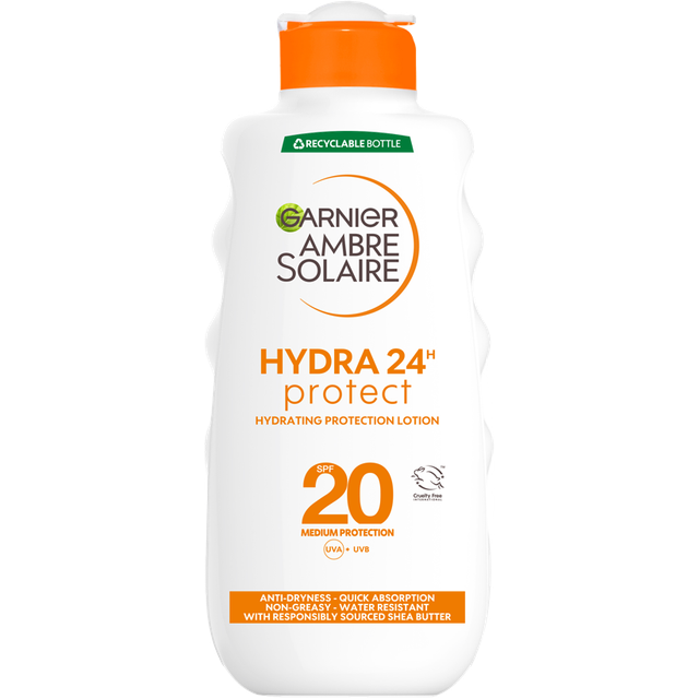 Garnier Ambre Solaire Hydra 24H Protect Sun Protecting Milk SPF20 For Normal Skin 175 ml