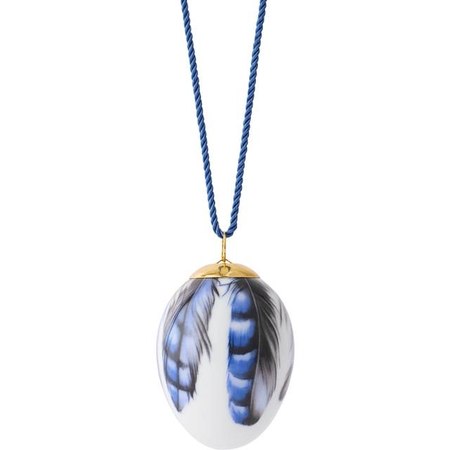 Royal Copenhagen Feather Egg Multicolour Påskepynt 6cm
