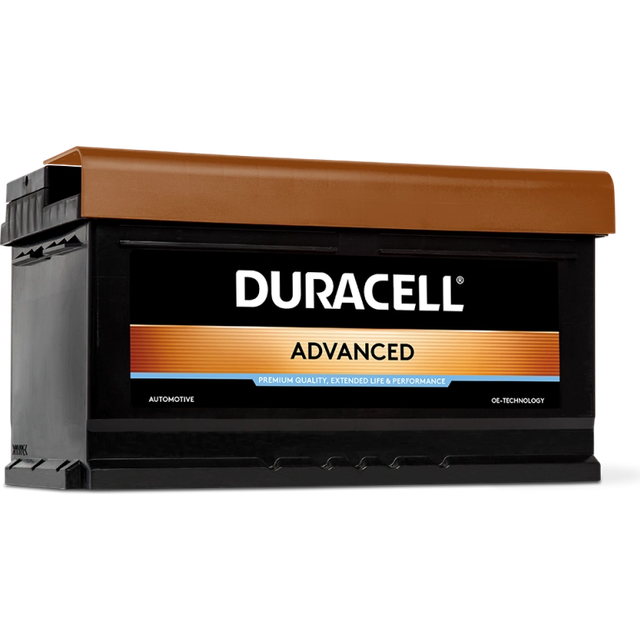 110 car battery 12v 80ah 740cca duracell advanced b13 - 3 year warranty