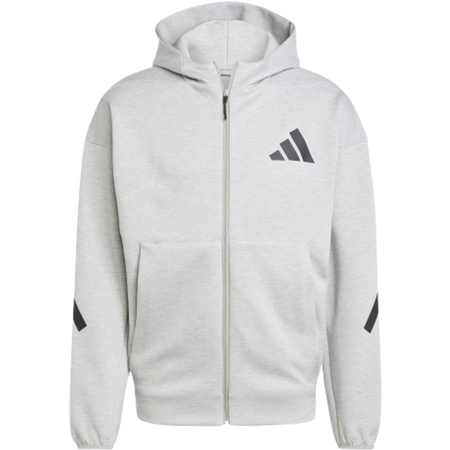 adidas ZNE Full Zip Hoodie - Grey - Size S