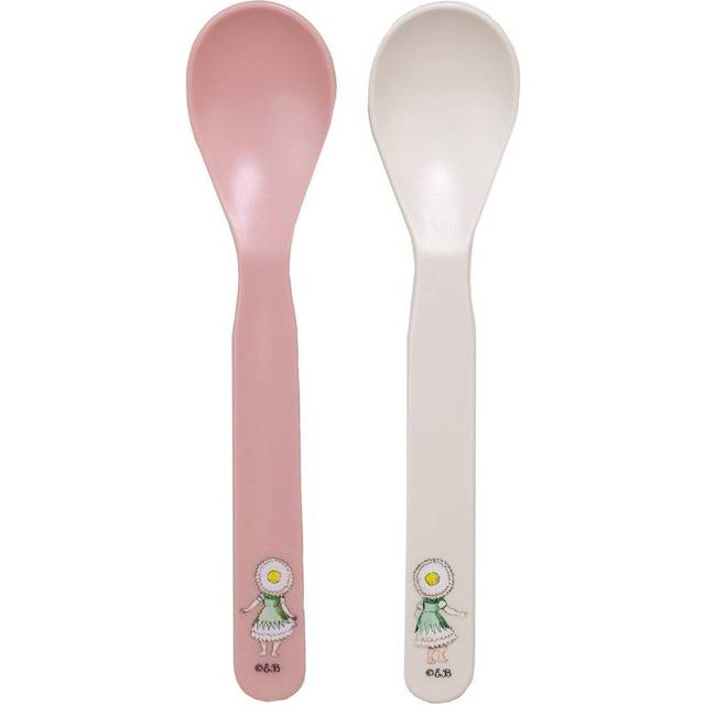 Blomsterfesten Sked Rosa/Vit 2-Pack
