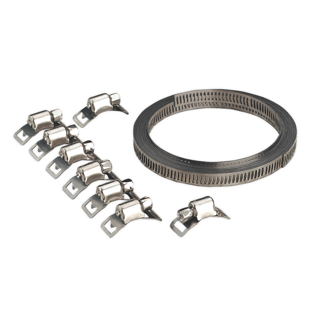 Sealey Hose Clip Set Self-Build 8mm Band Width