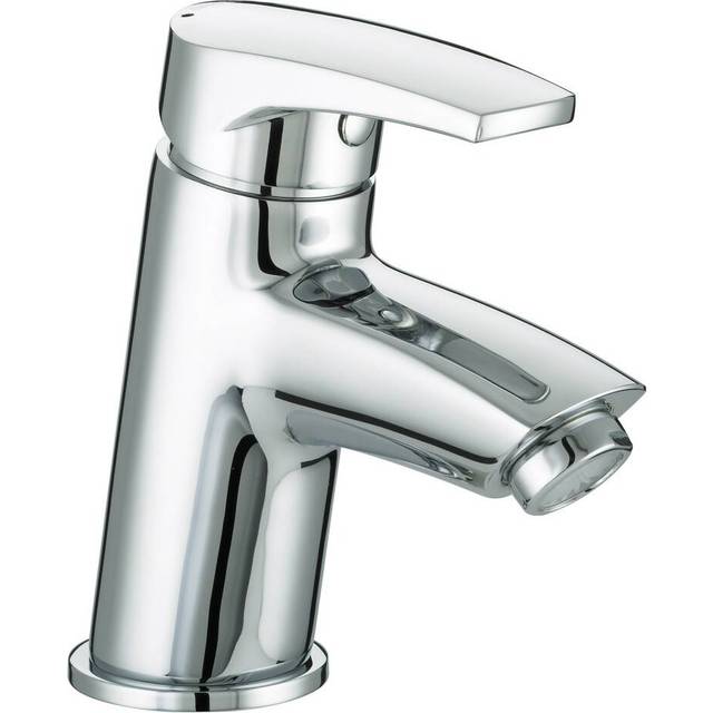 Bristan Orta Mono Basin Mixer Tap with Clicker Waste | Chrome | Metal | 42mm x 129mm