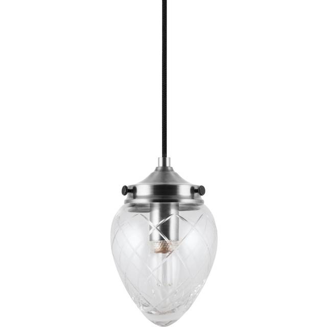 Juni 11 Pendant, Steel / Clear
