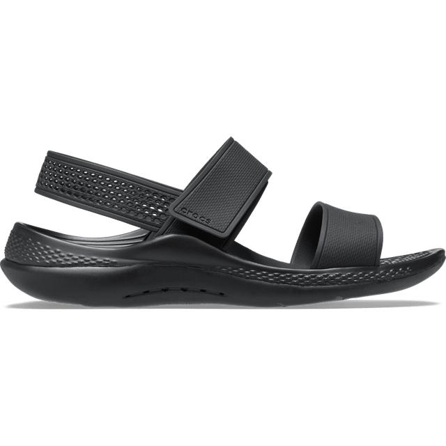Crocs kvinnors Literide 360 Sandal W Clog, Svart, 1 UK Men/ 2 UK Women