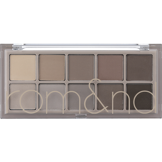 rom&nd Better Than Palette 8g 04 Dusty Fog Garden Eye Makeup Palette 10 Shades Matte & Shimmer High Pigmented - Wintry Cool Tones