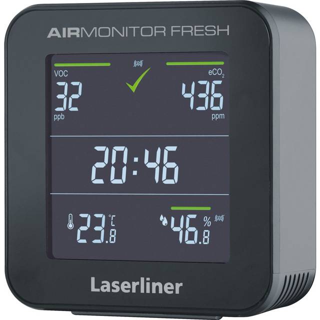 Laserliner AirMonitor Pure Mätare av fint damm Fint damm, Temperatur, Fuktighet med temperaturmätning