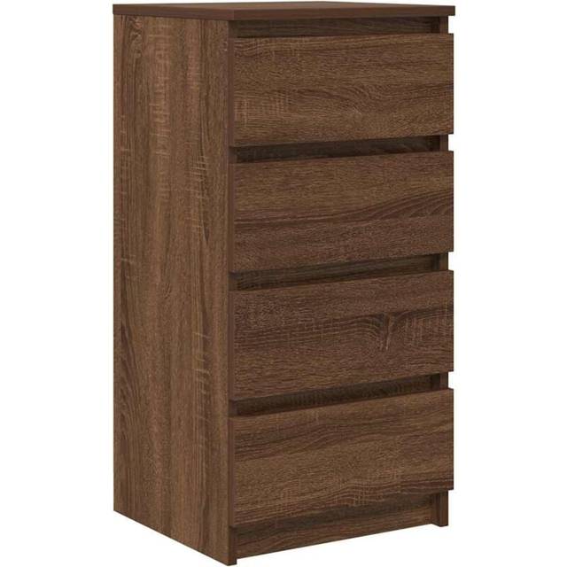 vidaXL Sideboard Brown Oak 37.5x35x76 cm Engineered Wood