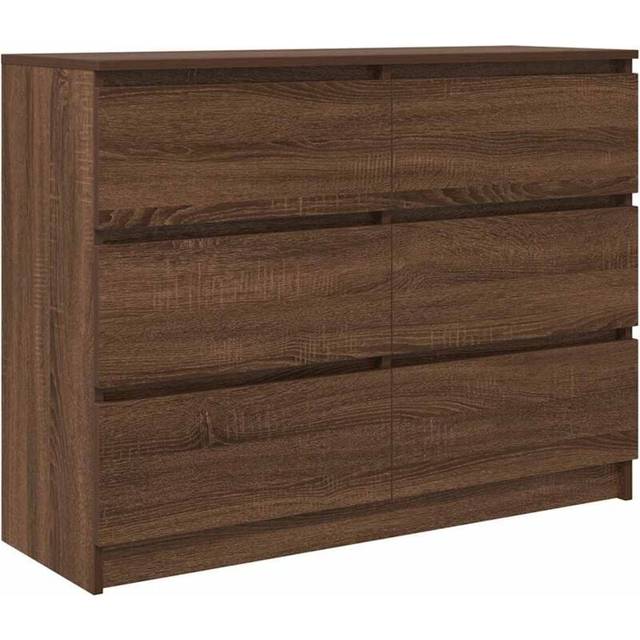 vidaXL Sideboard Brown Oak 100x35x76 cm Engineered Wood
