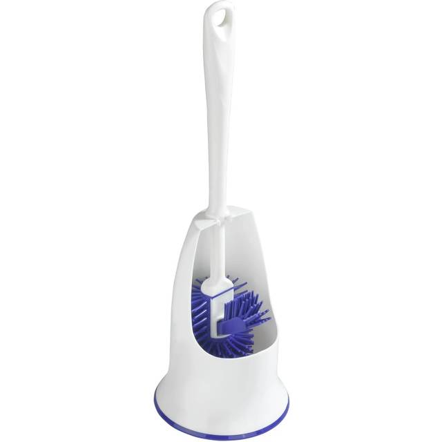 Easylife Silicone Toilet Brush in White, Size H42xDia14cm, Plastic