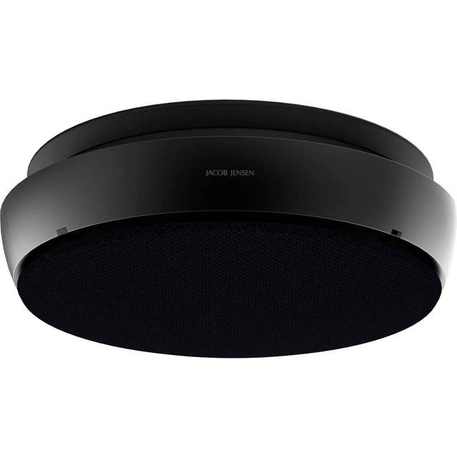 Jacob Jensen - Smoke Detector Optical - schwarz/Stoff Gabriel (100% Polyester)/HxØ 3,5x10cm/mit Batterie - black (3.5 x &#8960;10.0cm)