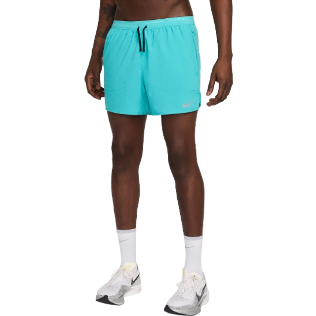 Men's Nike Stride Run 5Inch Shorts in Green/Black | Medium