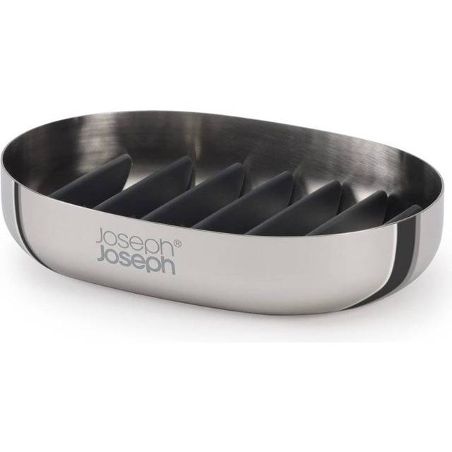Joseph Joseph EasyStore Luxe Soap Dish, Stainless Steel