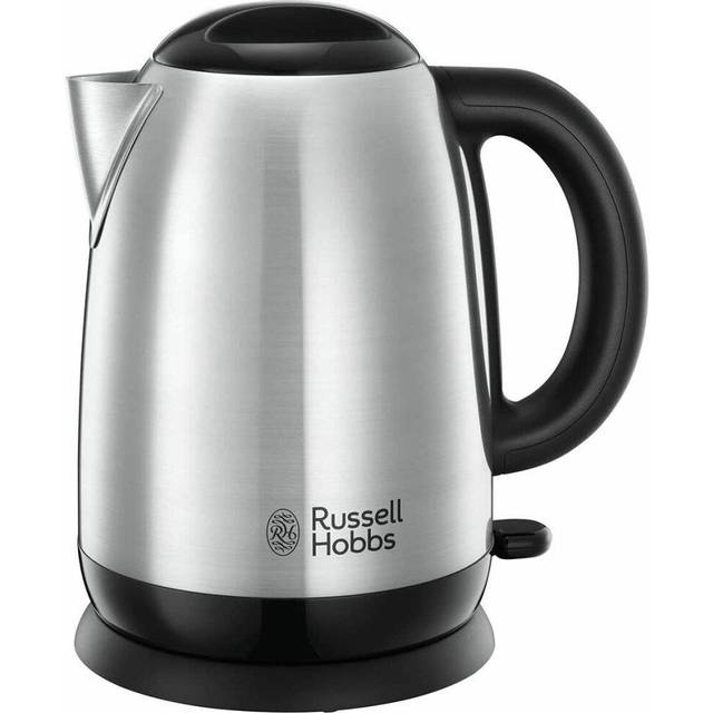 Russell Hobbs Adventure vattenkokare, 1.7l, 2400W, avtagbart kalkfilter, perfekt pip, vattennivåindikator, rostfritt stål, 23912-70
