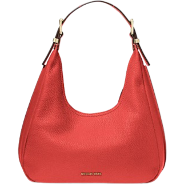 Grainy Leather Hobo Bag with Handle