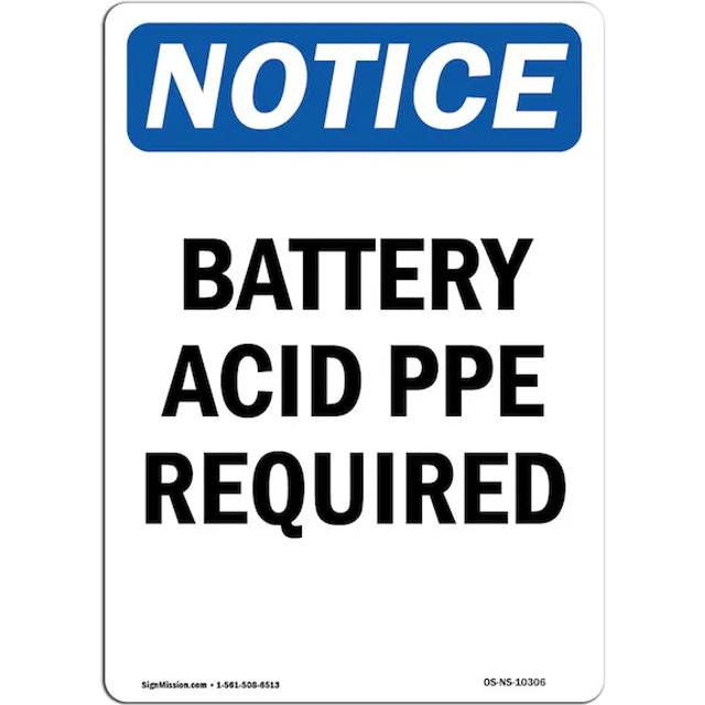 SignMission OS-NS-A-1218-L-13535 12 x 18 in. OSHA Notice Sign - Hot Open Flame