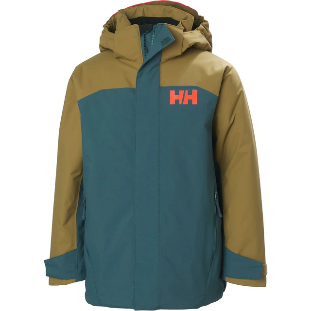 Helly Hansen Level, Skidjacka, Junior, Mörkgrön/Brun
