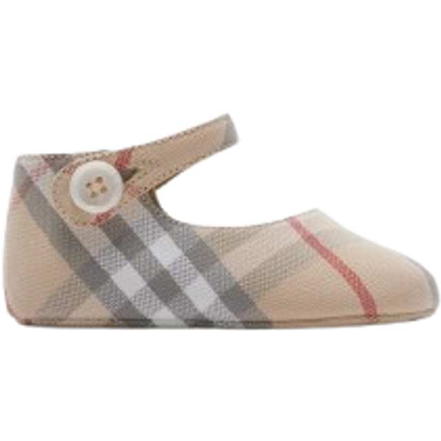 Burberry Beige Check Baby Girls Pre-Walker Shoes - 3-9 month