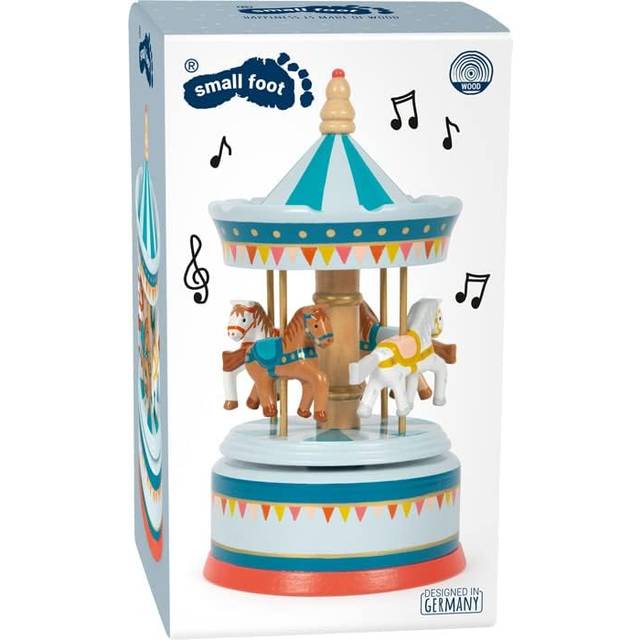 Wooden Horses Carousel Musical Box for Children, Small Foot® multicoloured