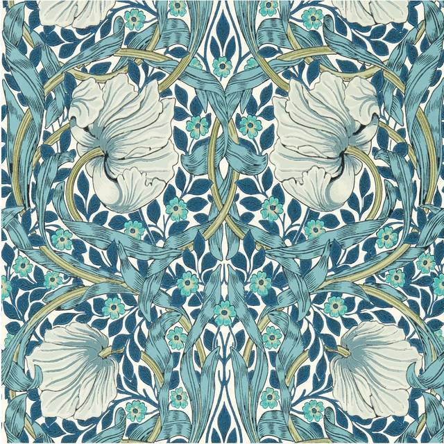 Morris & Co Pimpernel Cobalt Mineral tapet
