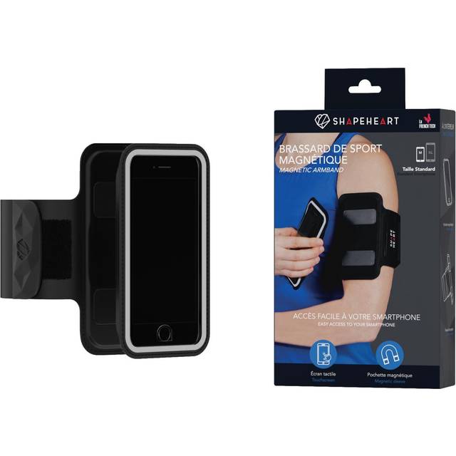 Shapeheart - universal sportarmband med avtagbar magnetisk ficka - XL-telefon upp till 16,5 cm