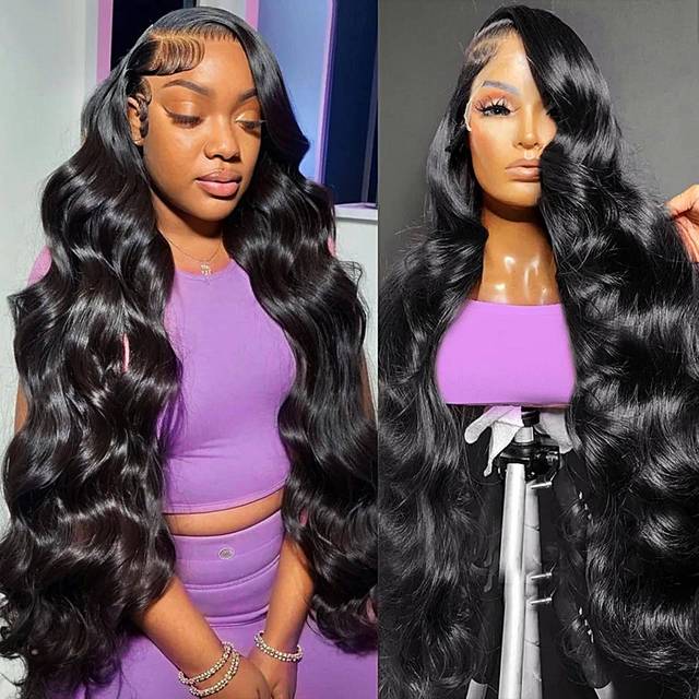 WPRWPR 30 inch Lace Front Wig Human Hair Pre Plucked 13x6 Body Wave HD Lace Front Wigs Human Hair for Women 180% Density Glueless Brazilian Virgin Hum