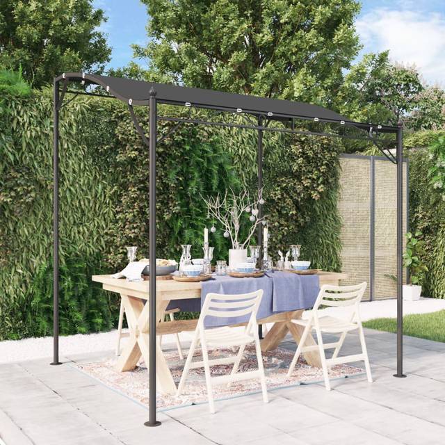 Betton 2m x 2m Steel Party Tent - Anthracite (230cm W X 200cm D X 255cm H)