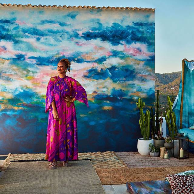 Clarke & Clarke Nairobi Wallpaper Panel, Sunset W0188/01