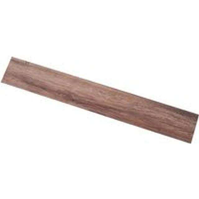 14Pcs Walnut Color Wood Grain Click-Lock SPC Vinyl Flooring with 1mm Sound Insulation Cotton on The Back, 3.12m² Pack - One Size