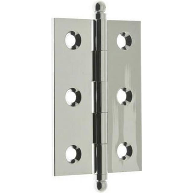 idh by St. Simons 82517-026 Professional Grade Quality Genuine Solid Brass Cabinet Hinges  Polished Chrome  2-1/2 x 1-7/10-Inch  Pair