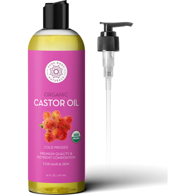 Pure Body Naturals, Organic Castor Oil, 16 fl oz (473 ml)