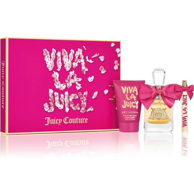 Juicy Couture Viva La Juicy Eau de Parfum 3 Piece Fragrance Gift Set  Floral & Sweet Perfume for Women with Notes of Mandarin  Gardenia & Caramel