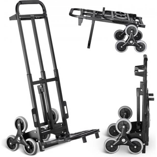 VEVOR Trappklättringsvagn Heavy Duty Folding Hand Truck Dolly 460 lbs 6 hjul