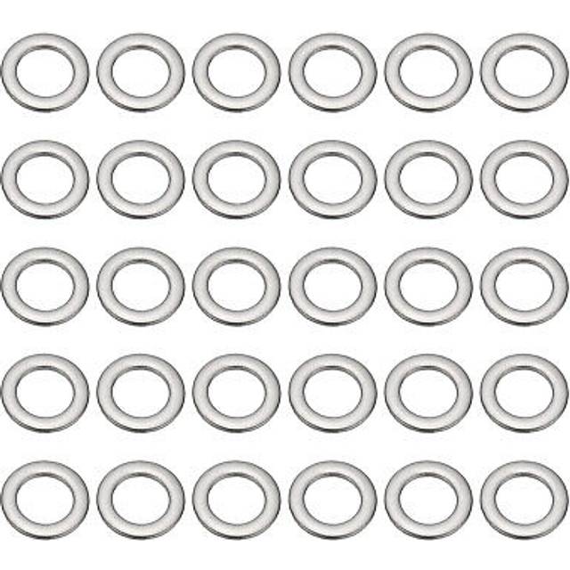 30 Pcs 304 Stainless Steel Flat Washer Metal Fender Washers (m6x10x1mm)