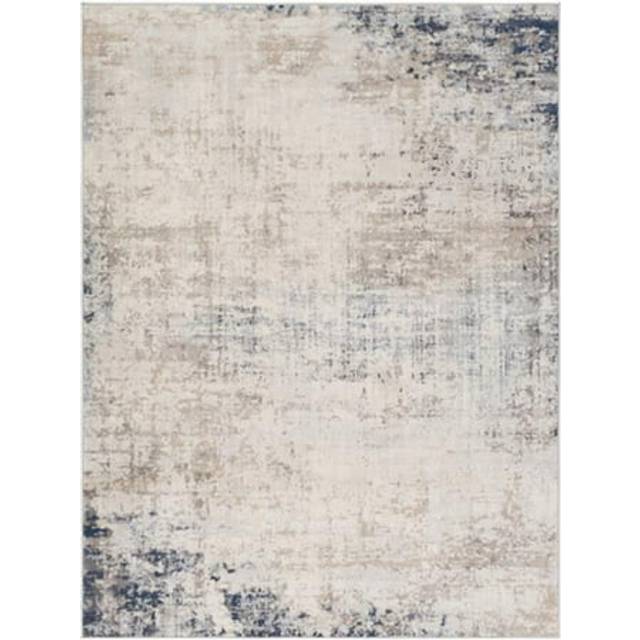 ALIX Abstract Modern Marble Area Rug - Blue - 60cm x 80cm