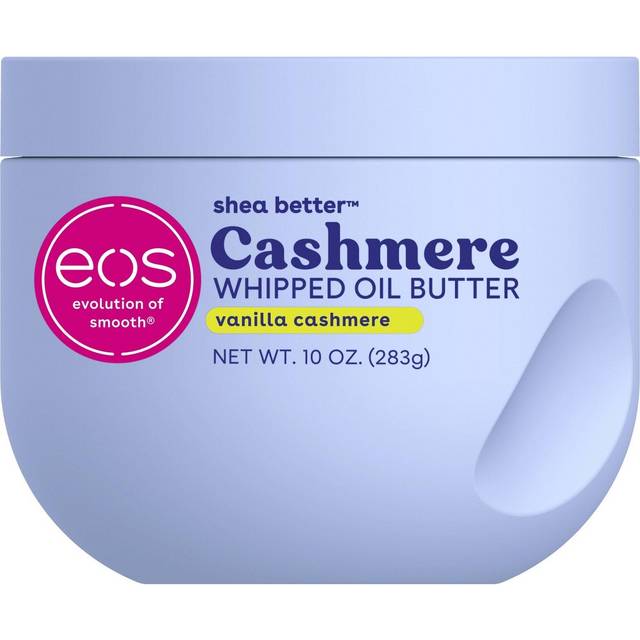 eos Cashmere Whipped Oil Body Butter  Vanilla Cashmere  72 Hour Weightless Moisture For Dry Skin  Rich Formula and Deep Hydration  10 oz
