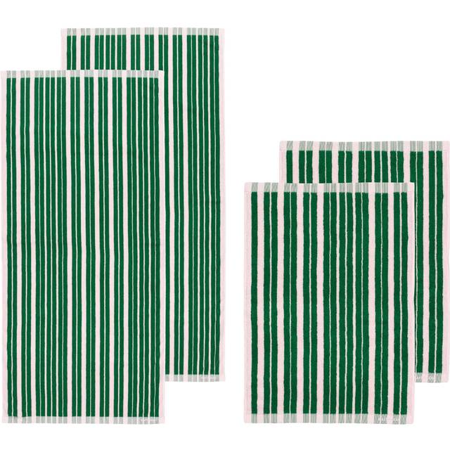 Marimekko Raide towel set 4 pieces Green