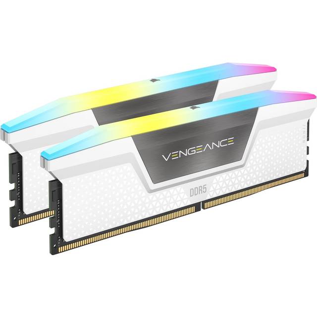 Corsair Vengeance RGB White 64GB 6000MHz DDR5 Dual Profile Memory Kit