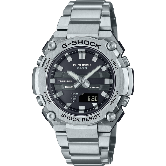 CASIO Men's G-SHOCK GST-B600D-1AJF [G-SHOCK G-STEEL] Round Watch Silver Resin *Stainless Steel