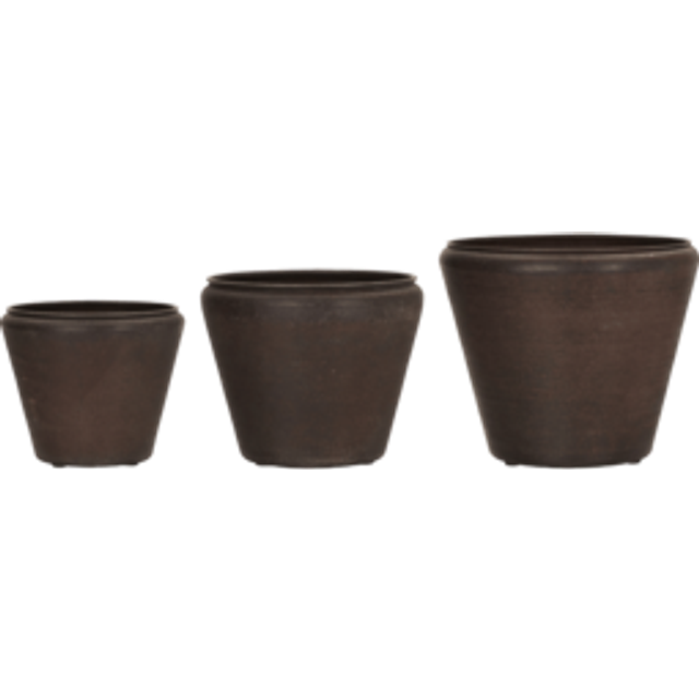 Planterare Funnel, Antik brun Pot Antique Brown