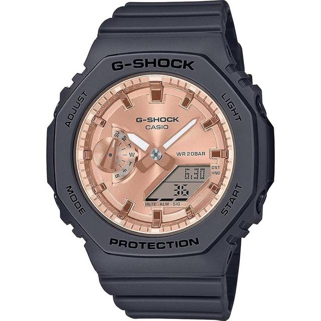 Casio G-Shock Analog Digital Resin Strap Rose Gold Dial Quartz GMA-S2100MD-1A 200M Women&#39;s Watch