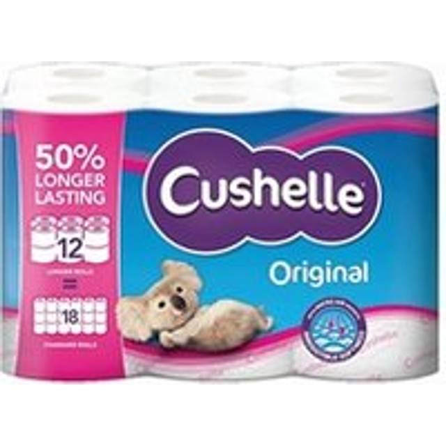 Cushelle Original 2-Ply Toilet Rolls Longer Rolls (Pack of 12) 1102184