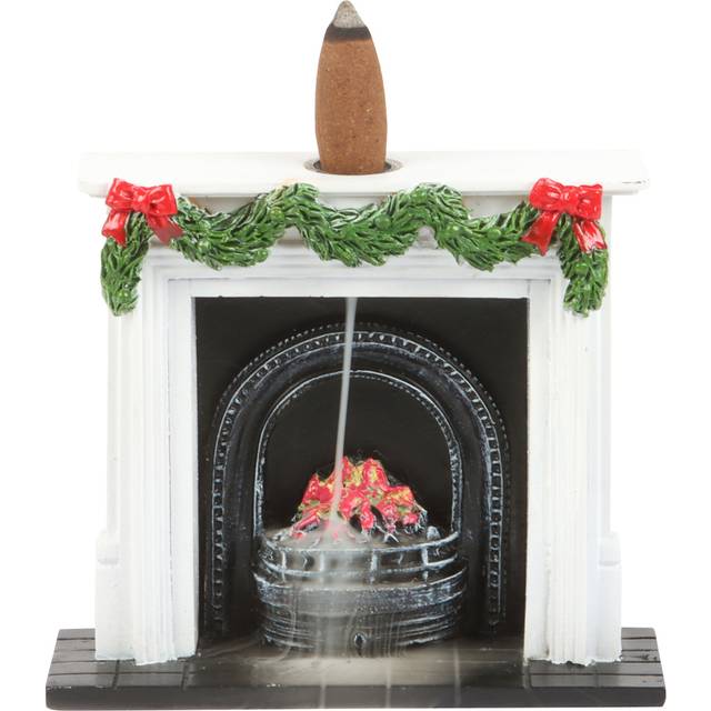 Christmas Fireplace Backflow Incense Burner