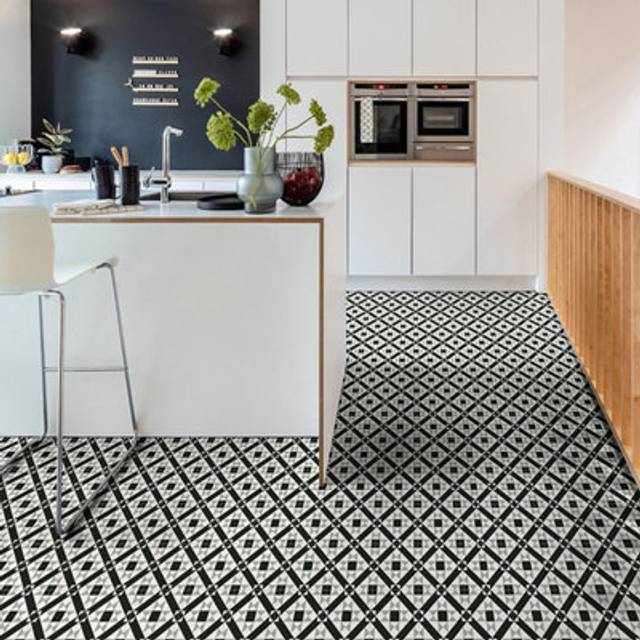 "(3m(9'9"") X 3m(9'9"")-9mÂ², FA2008) 2.8mm Thick Foam-Backed Anti-Slip Vinyl Flooring with 5-Year Warranty for Kitchens"